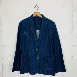 Wrangler Vintage Denim Button Jacket Blazer